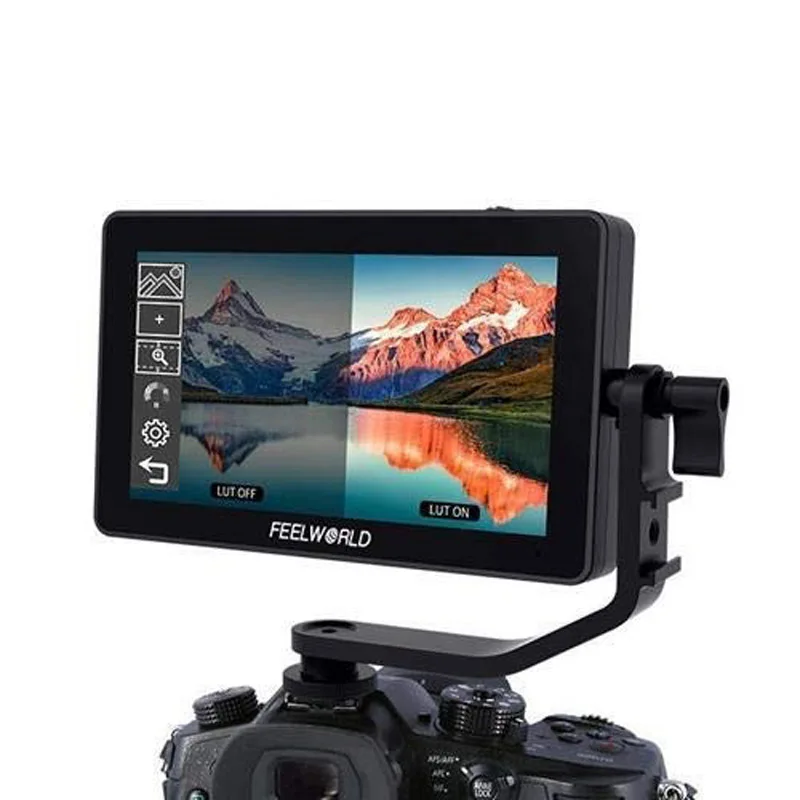 Монитор для цифровой зеркальной камеры FEELWORLD F6 Plus 5 дюйма сенсорный экран 3D LUT