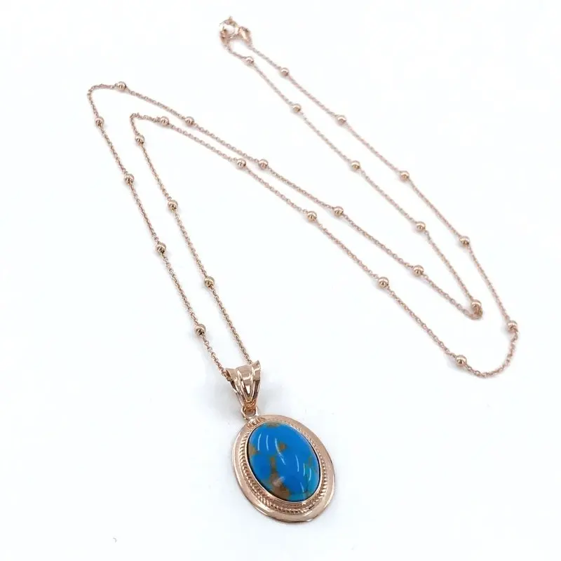 

Strand Turquoise Turquoise Stone Ball Chain Green Almond Silver Necklace