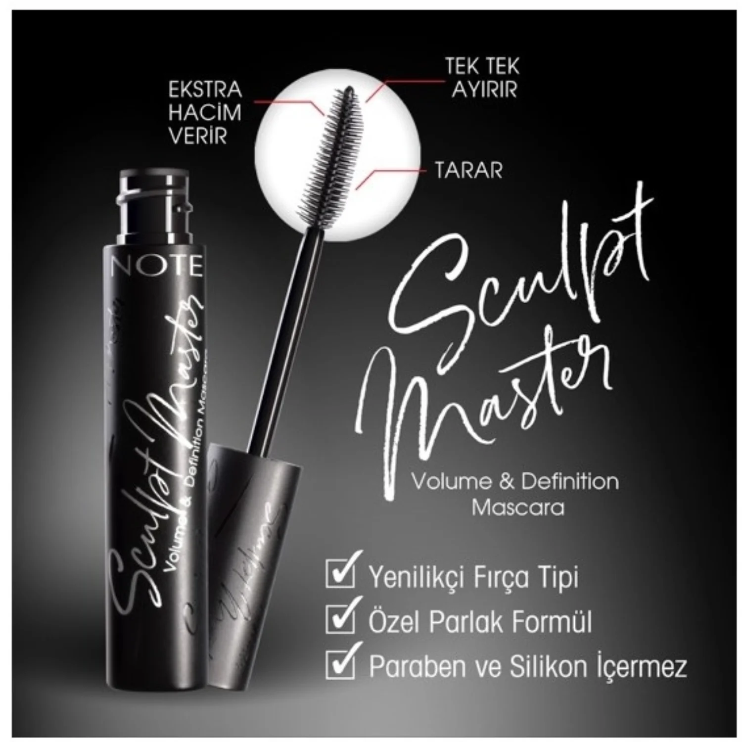 

NOTE Sculpt Master Mascara Deep Black Color : 02 - Extra Black