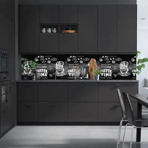 В / "Кофе time" Стеновая панель кухня фартук декор пластик ПВХ Kitchen Wall Panel Decor