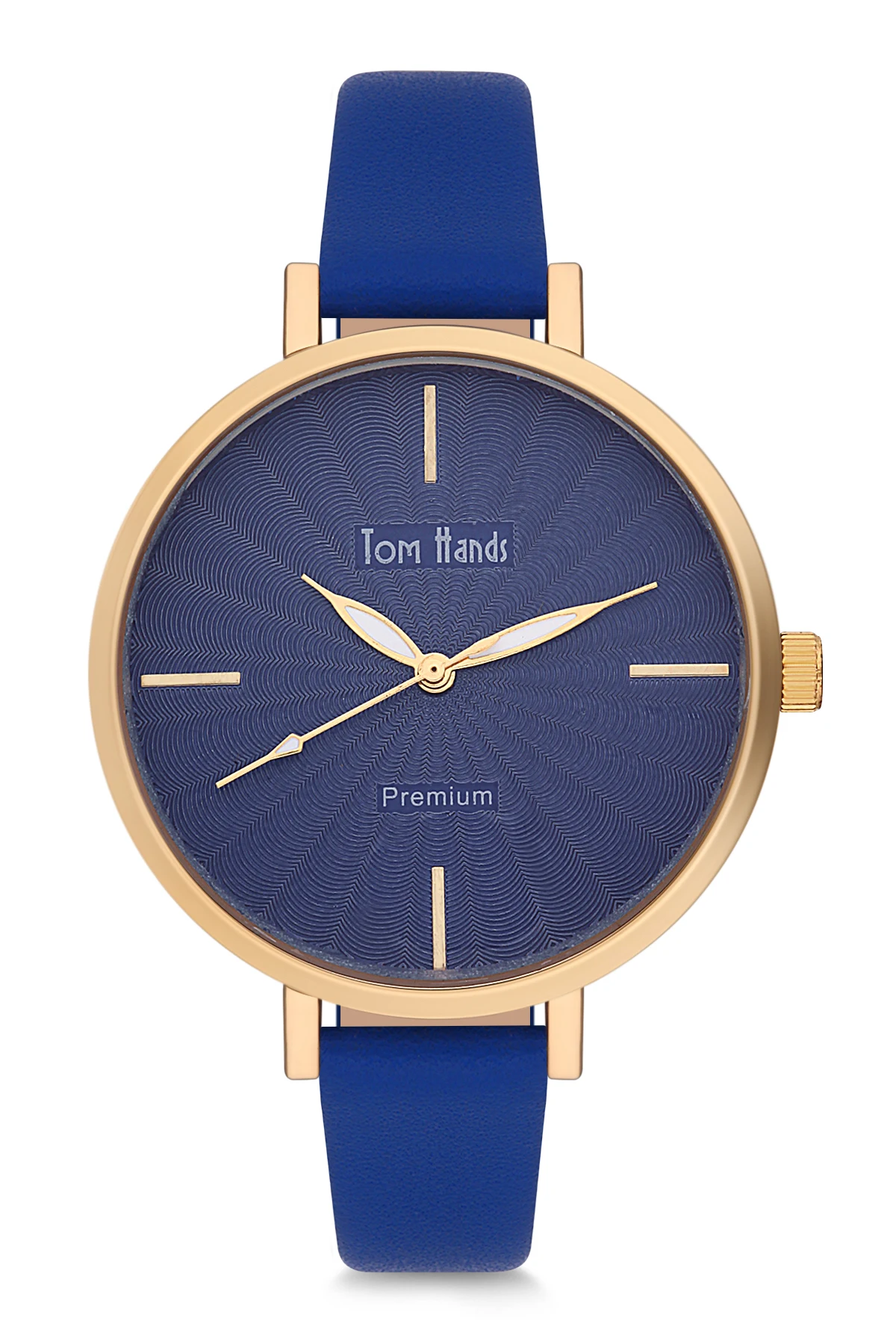 

2020 top Brand Luxury Fashion Women 'S Navy Blue Leather Quartz Wristwatches Clock THST1-T0640-KD774 Tom & Hands