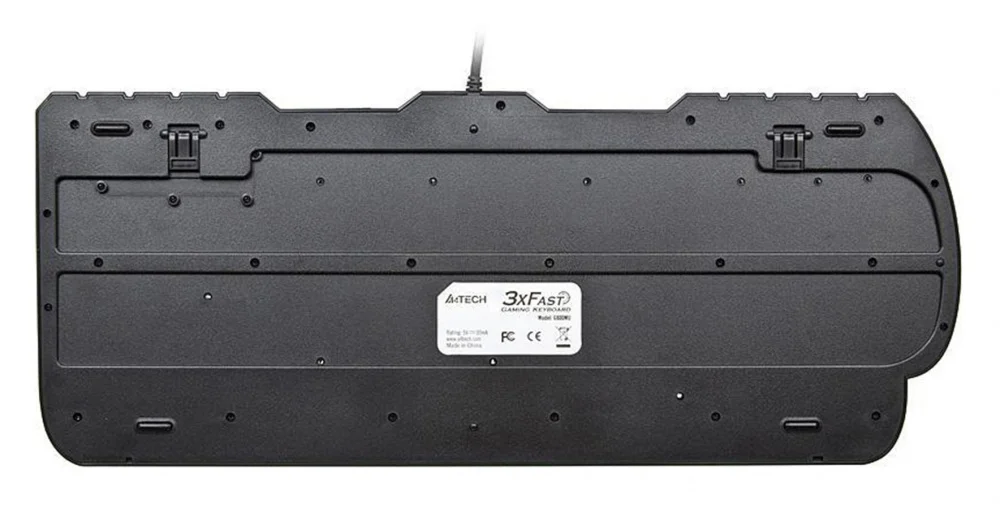 Клавиатура A4 X7-G800MU черный/серый PS/2 Multimedia for gamer (подставка для запястий) |