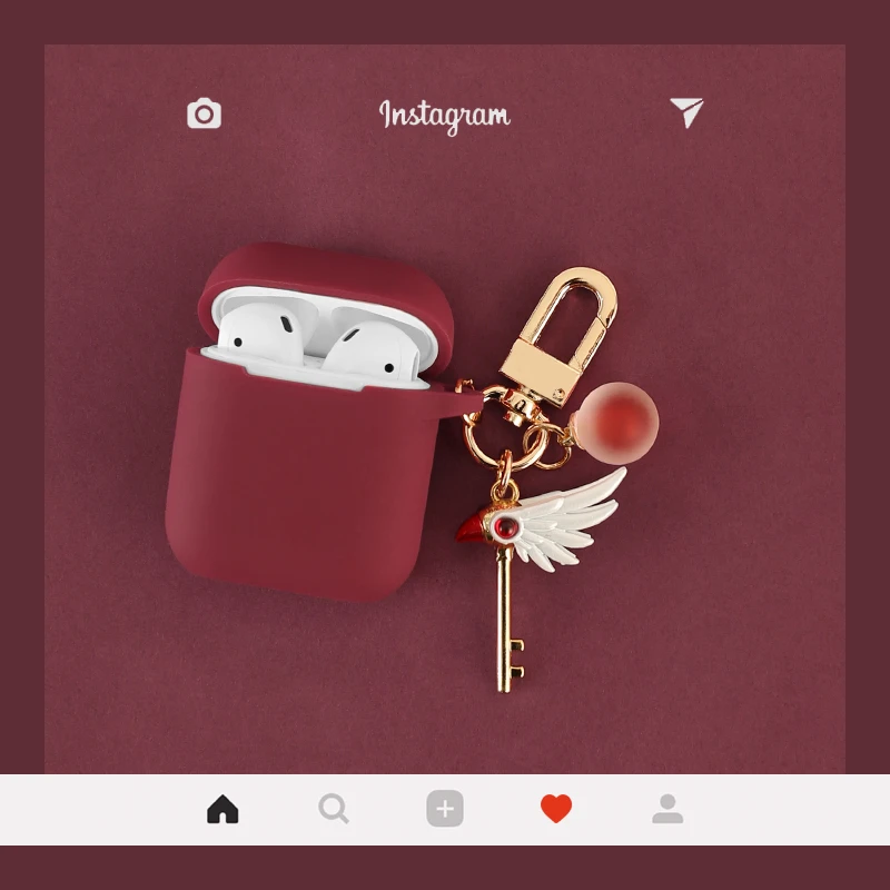 Японский милый аниме мультфильм карты Captor Брелок Сакура силиконовый Bluetooth