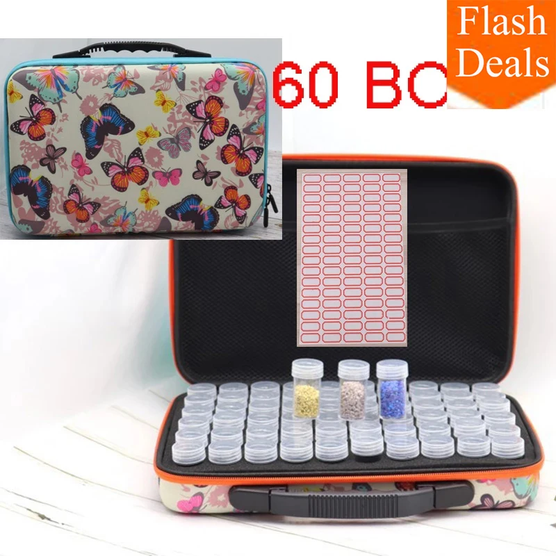 2021 Новинка 60 бутылок Бабочка Алмазная мозаика распродажа коробка для хранения