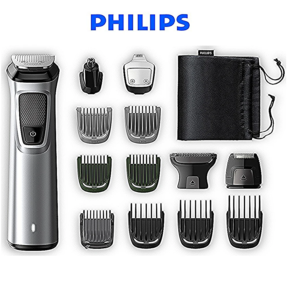 Philips MG7720/15 Shaver, Hair Removal Men Grooming Set 14 in 1 Hair & Beard Styler + Body Kit Original
