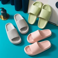2022 popular sandals and slippers home bathroom bath non slip soft bottom couple sandals and slippers wholesale shoes for women