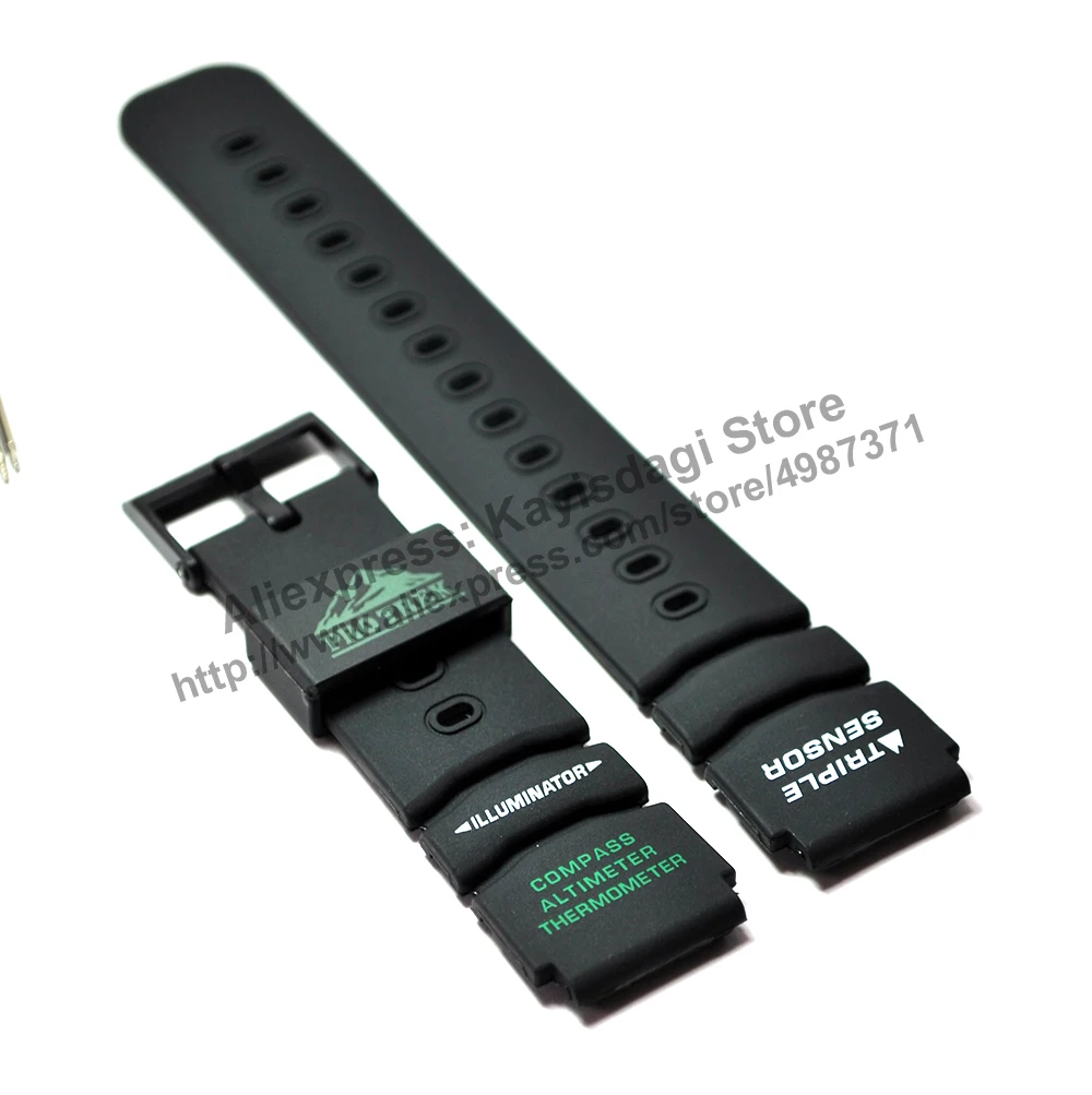 Ремешок для часов/ремешок часов черный 20 мм совместимый с Casio Protrek (Casio Protrek) (Casio)