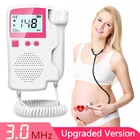 Детский Доплер фетальный ультразвуковой портативный розовый монитор для младенцев сонар фетальный допплер для беременных женщин домашний детектор сердцебиения ребенка фетальный допплер малыш доплер для беременных для