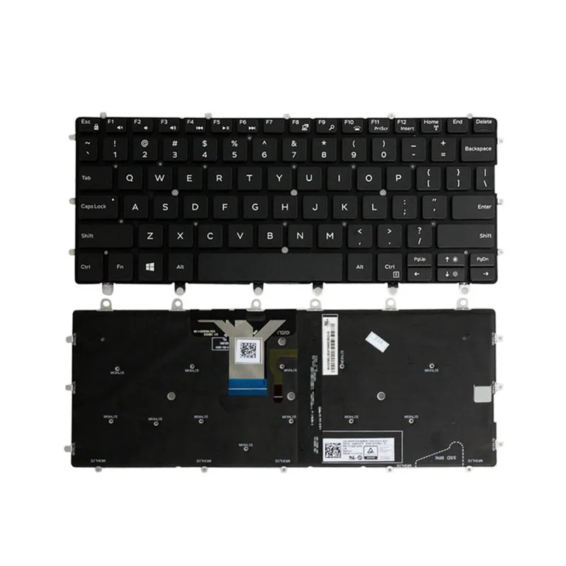 Ноутбук США клавиатура для DELL XPS 13 9365 P71G 0WPCF9 WPCF9 NSK EG0BC 01 PK131QS1A00 английский черный с