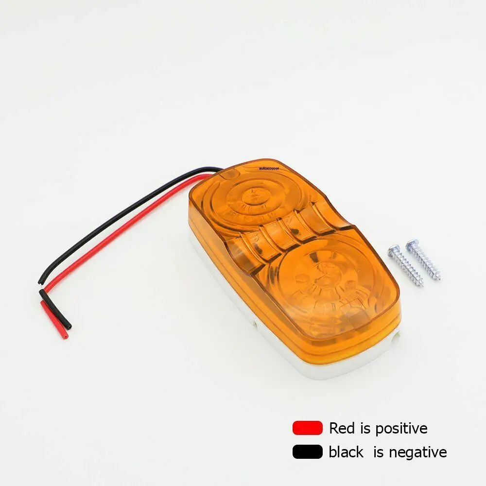 10 шт. DC12V Боковой габаритный фонарь автомобильный прицеп светодиодный F5 диоды