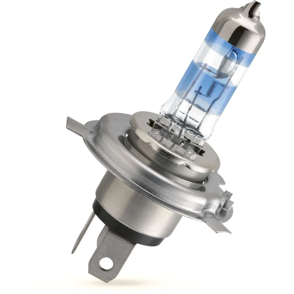 Комплект галогенных ламп Philips H4 12V 60/55W Racing Vision +150% ярче Цветовая температура 3500K