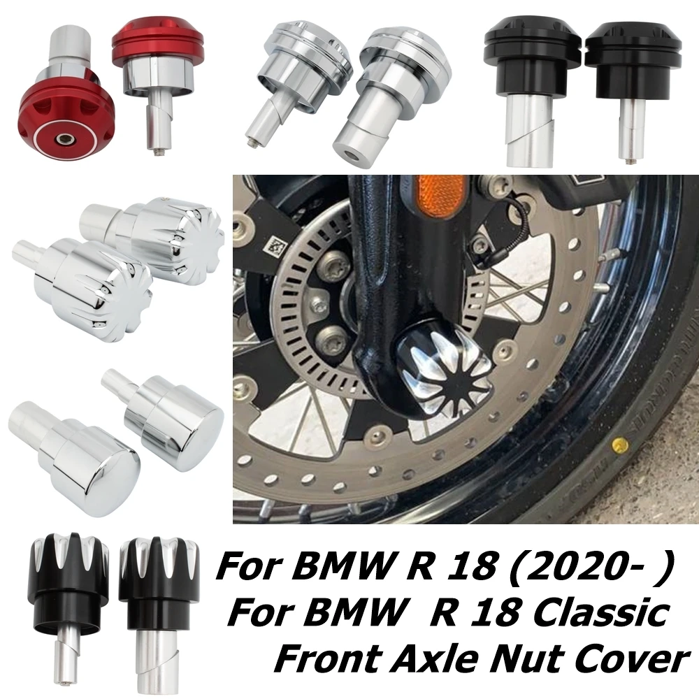 

For BMW R18 Classic R 18 2020 Motorcycle Front Axle Nut Cover Cap Bolt Wheel Axle Fork Wheel Protector Crash Slider Front axle