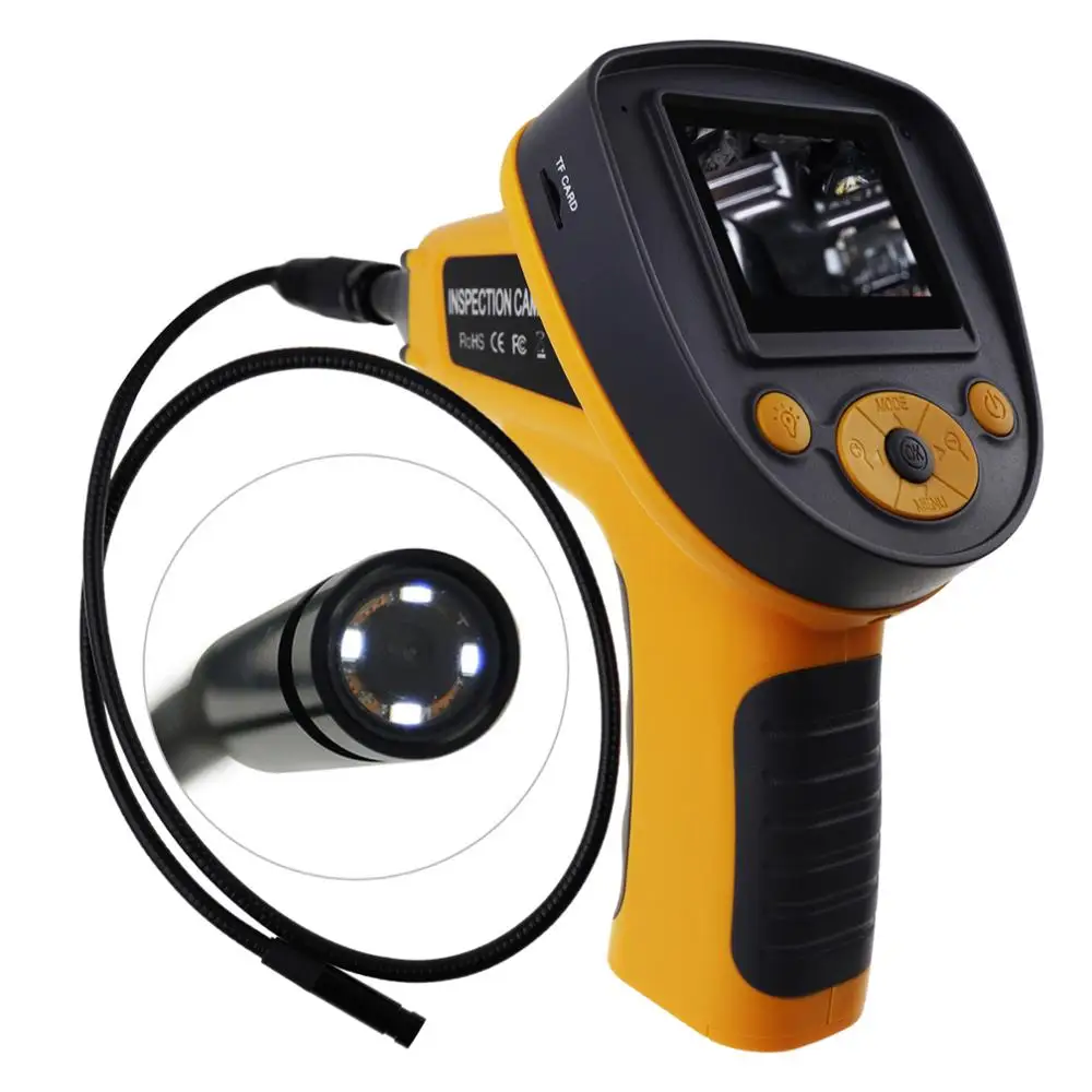 

2.4" Color LCD Industrial Video/Photo Inspection Camera Borescope Endoscope Recordable Meter 180degree Rotation