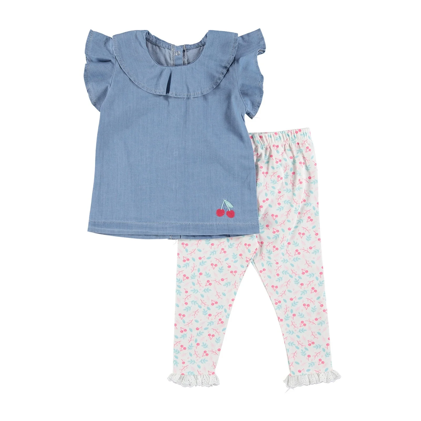 Ebebek Baby Corner Cherry/комплект из рубашки и леггинсов для девочек |
