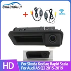 Автомобильная камера заднего вида с ручкой для багажника, камера для Skoda Kodiaq Rapid Scala 2015-2019 для Audi A5 Q2, ночное видение, водонепроницаемая, hd CCD