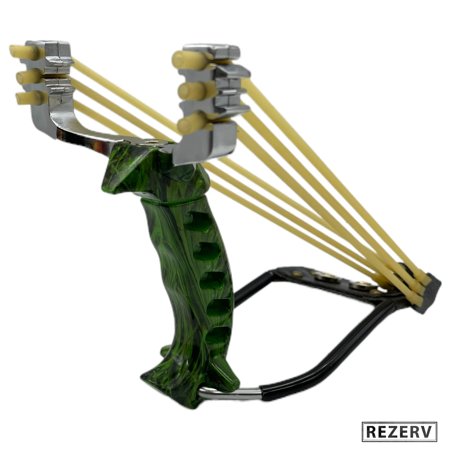 Slingshot &quotHunter No. 7" body metal set with 2 elastic bands for hunting and entertainment | Спорт и развлечения