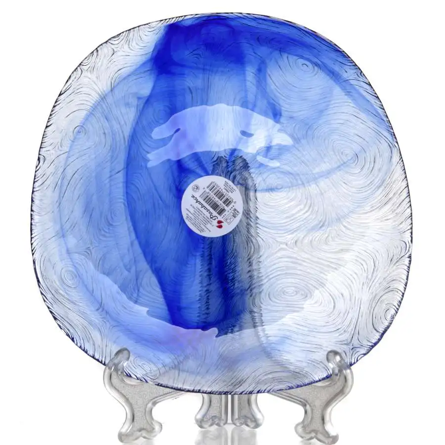 Тарелка закал. ЛИНДЕН 190 мм (голубой) | Дом и сад