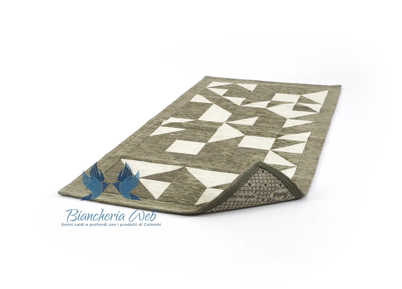 Ковер с ретро нескользящей кухонной конструкцией оригами от Suardi 55x80 бежевый | Дом