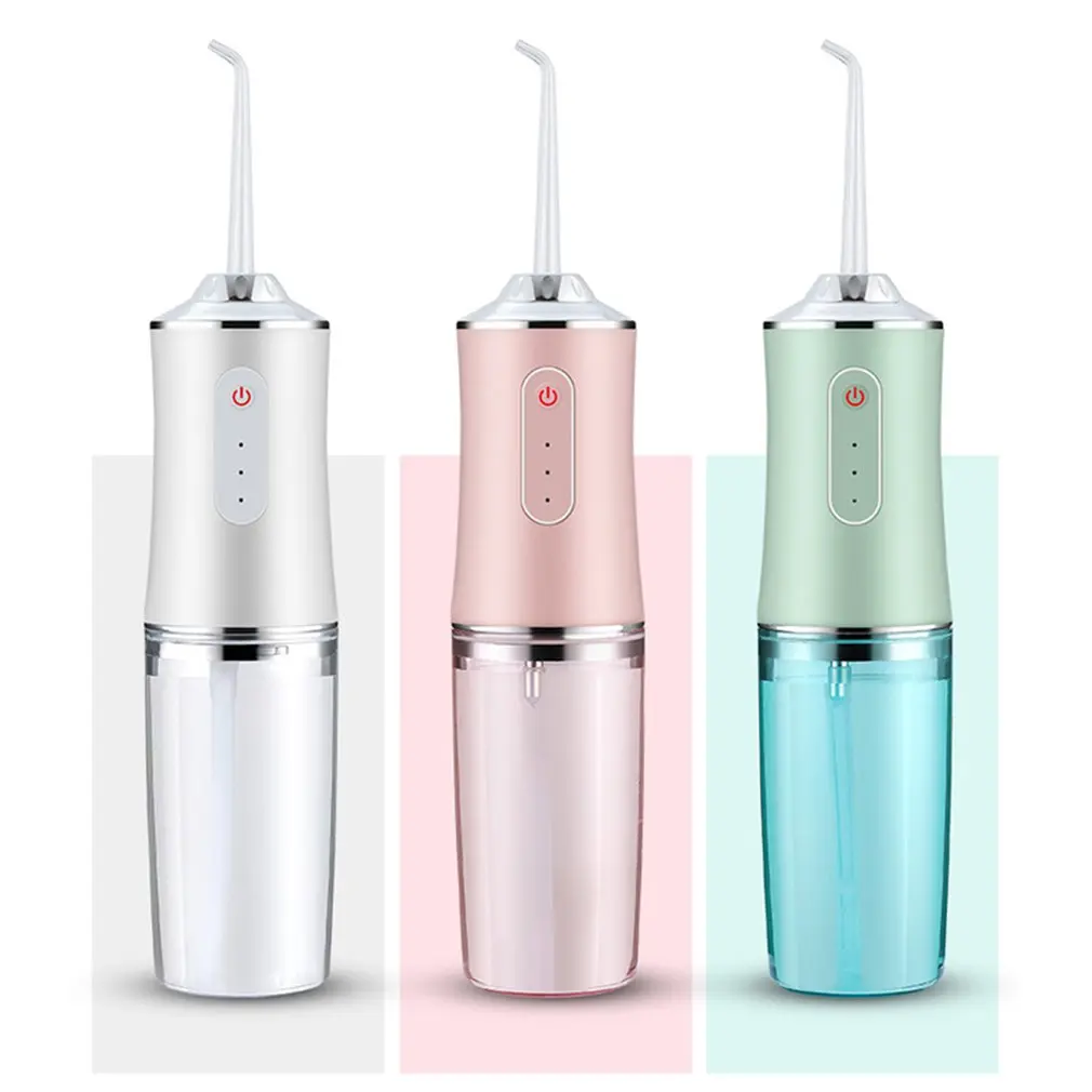 

Dental Irrigator Teeth Cleaning Teeth Cleaner 6 Nozzles Water Flosser Large Water Tank Flossing Wireless USB
