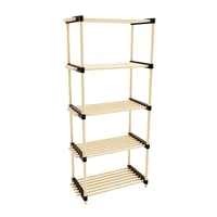 5 tier wooden bookshelf rustic etagere book shelves display shelf for home office industrial style wood bookshelf