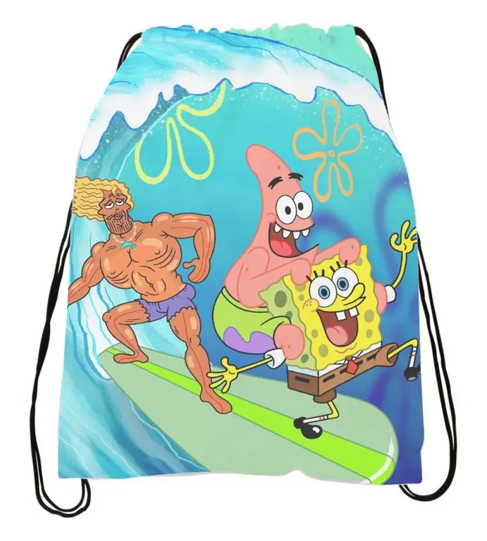 Сумка-мешок для обуви Губка Боб SpongeBob №12 | Багаж и сумки