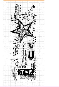 Прозрачный штамп звезда фон Сделай Сам альбом для скрапбукинга карточек