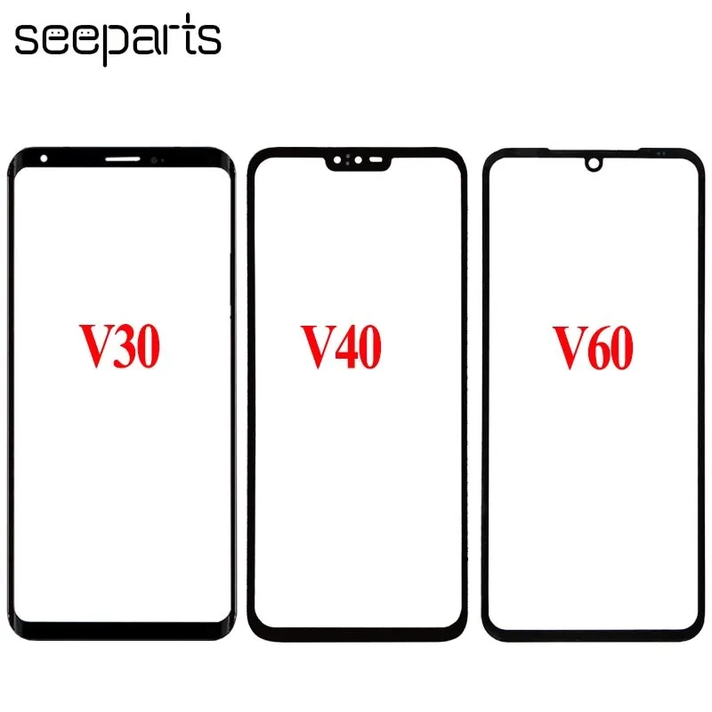 

For LG V10 V20 V30 V35 V40 V50 V60 ThinQ Outer Glass Lens Front Glass Screen Panel Replacement Parts V30 Front Glass