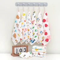 child towel bath towels face washcloth muslin squares cotton hand wipe gauze dot chart printed children small towel