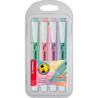 stabilo 4pcs swing cool pen pastel highlighter fluorescent marker drawing line school office supplies stationery art set paint