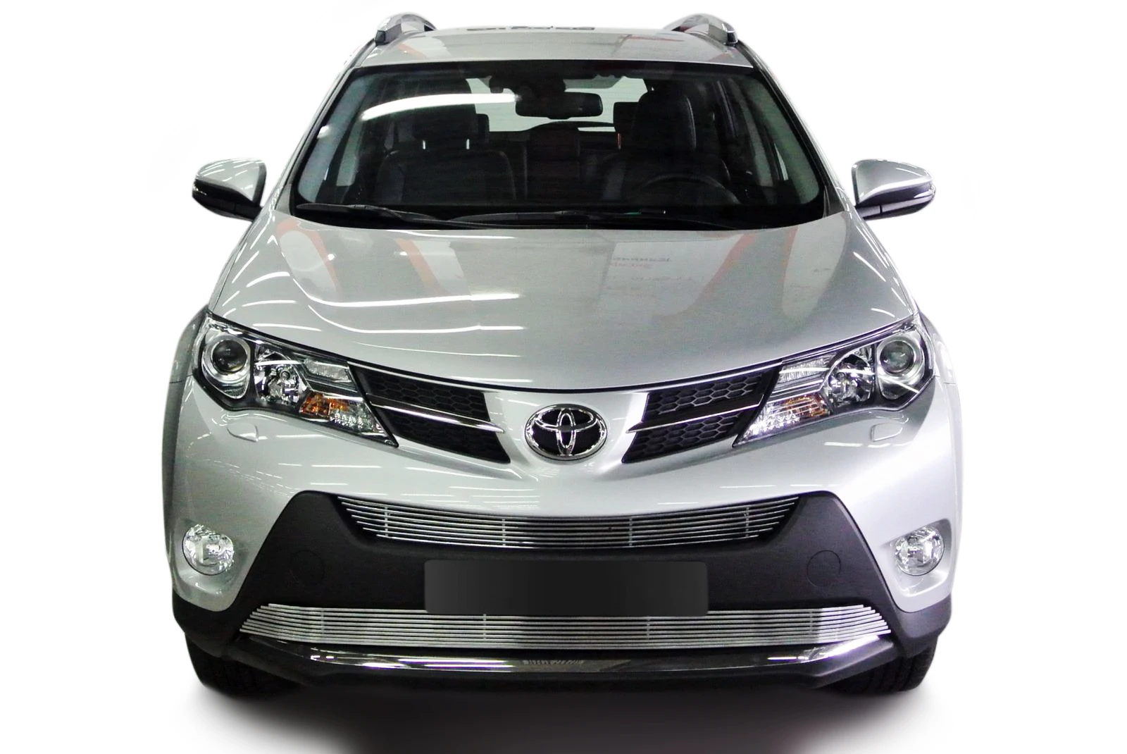 Накладка решетки бампера Fancycar для Toyota RAV4 IV C40 (2013+) нижняя профиль 6 5 мм нержавеющая