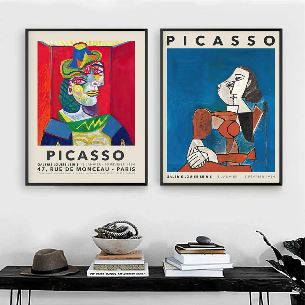 

Picasso Noble Women Canvas Painting Popular Abstract Posters and Prints for Living Bedroom Office Room Wall Art Home Decor