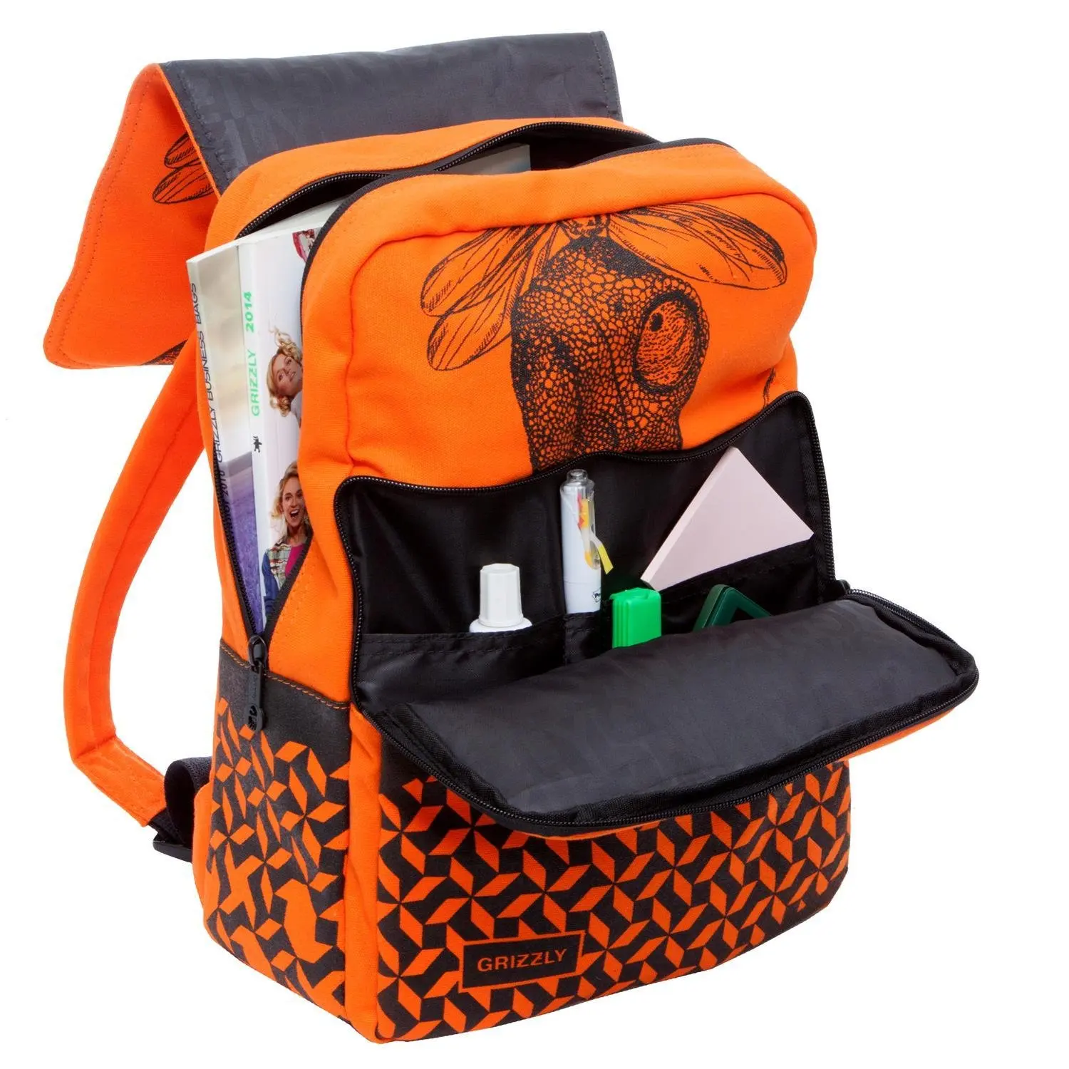 Backpack grizzly for girl chameleon |