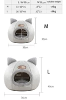 cute kitty calming cat cave with removable cat bed cushion deep sleeping comfortable ped house portable small dog kitten basket