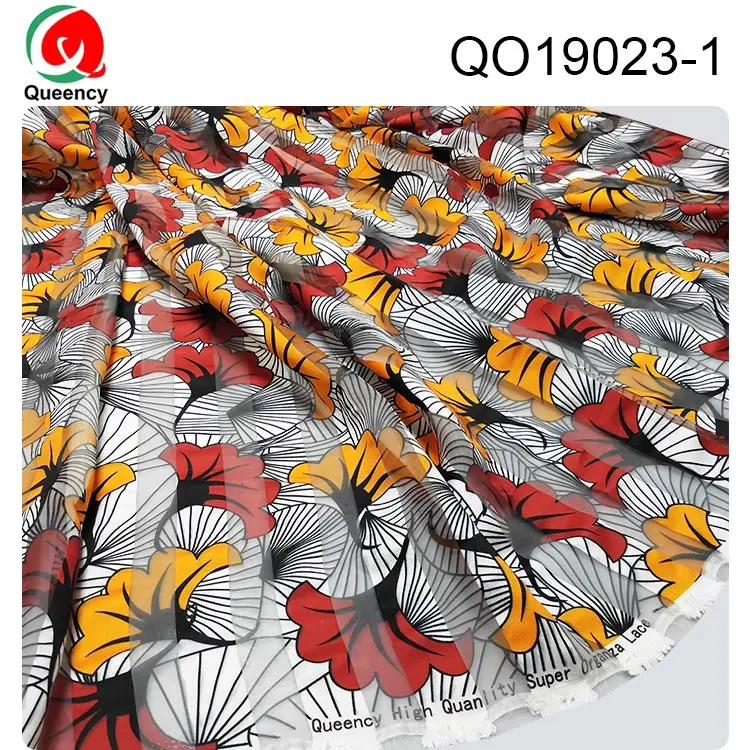 QO19023 DHL ON продажа Анкара печать Gahna Нигерия лента органза кружева хорошее качество