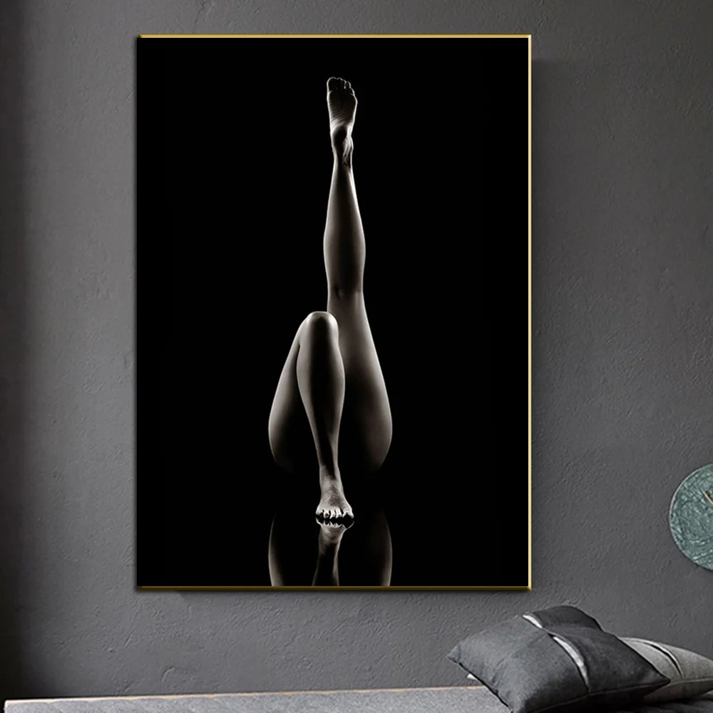 

Fashion Sexy Elegant Woman Black Canvas Painting Modern Wall Art Aesthetics Poster and Prints Picture Living Room Decor Cuadros