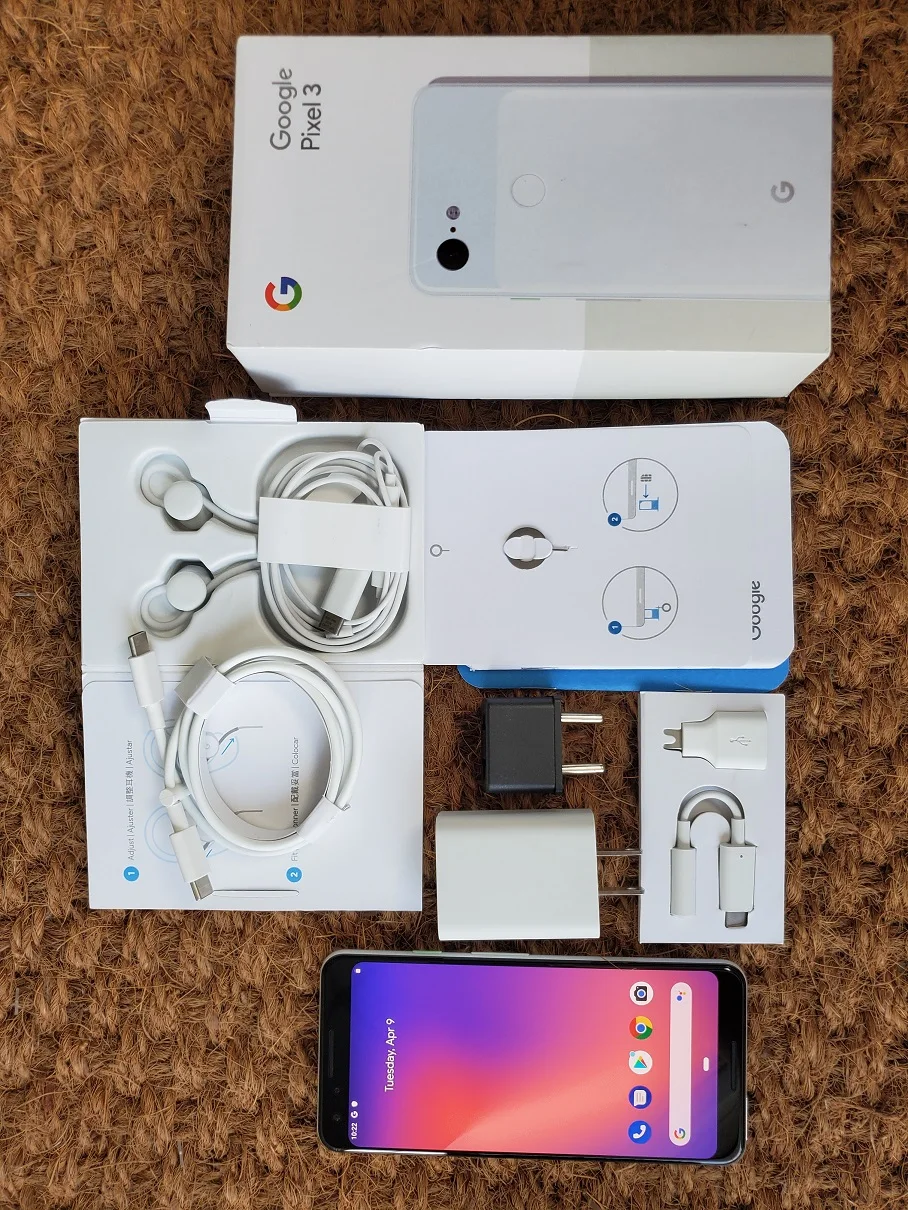 Google Pixel 3 Восьмиядерный LTE мобильный телефон 5," 4 Гб ОЗУ 64 Гб ПЗУ Snapdragon 845 Google смартфон