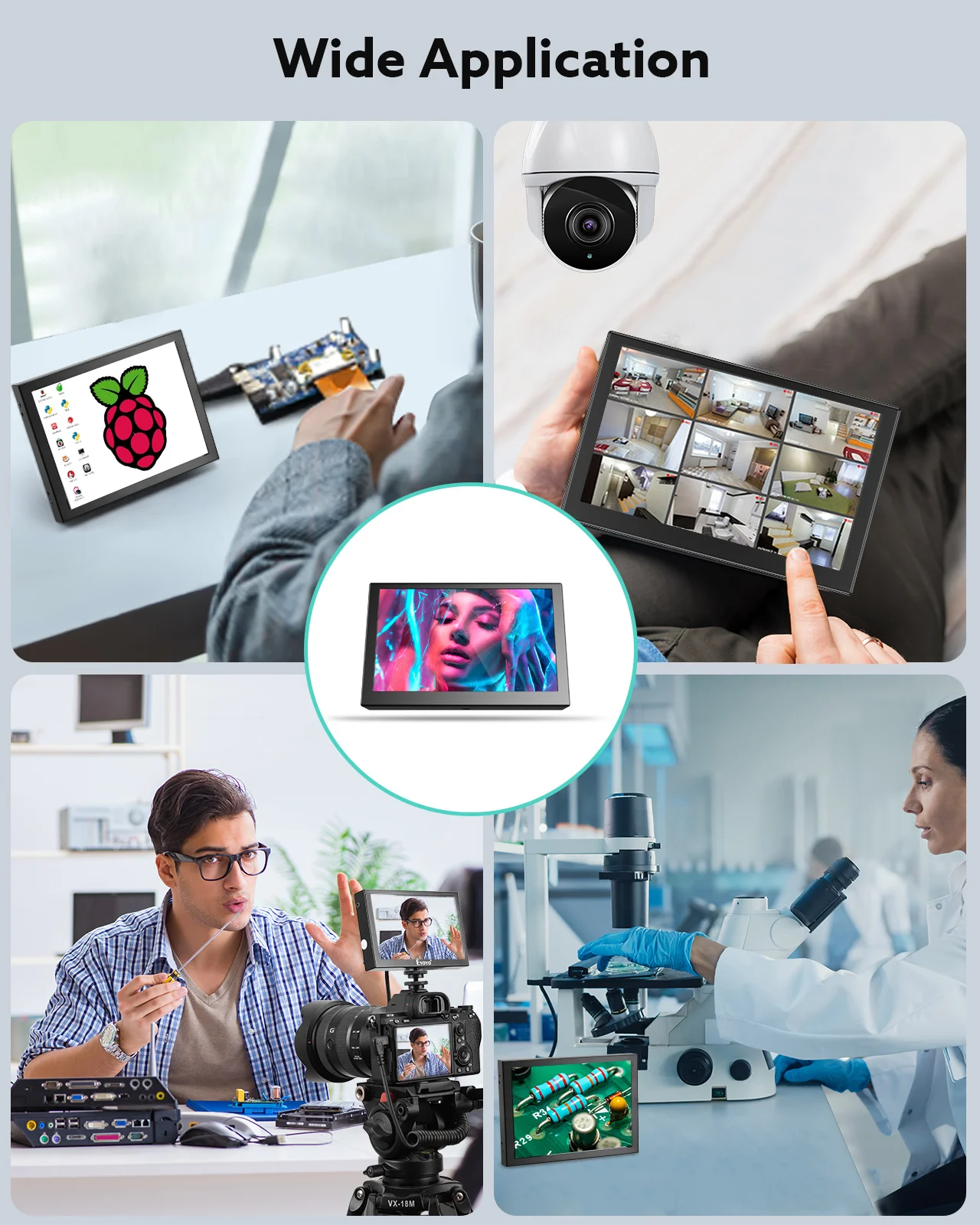 Мини-монитор Eyoyo 5 ''с портом HDMI VGA BNC Порт IPS экран быстрая доставка улучшенный