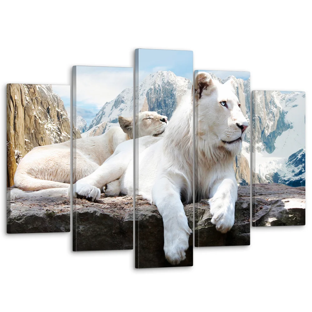 Модуль дом Модульная картина для интерьера / Картина на стену Тигры/ Животные |