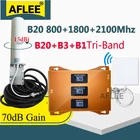 Усилитель сотового сигнала LTE B20, трехдиапазонный 800, 1800, 2100, 2G, 3G, 4G