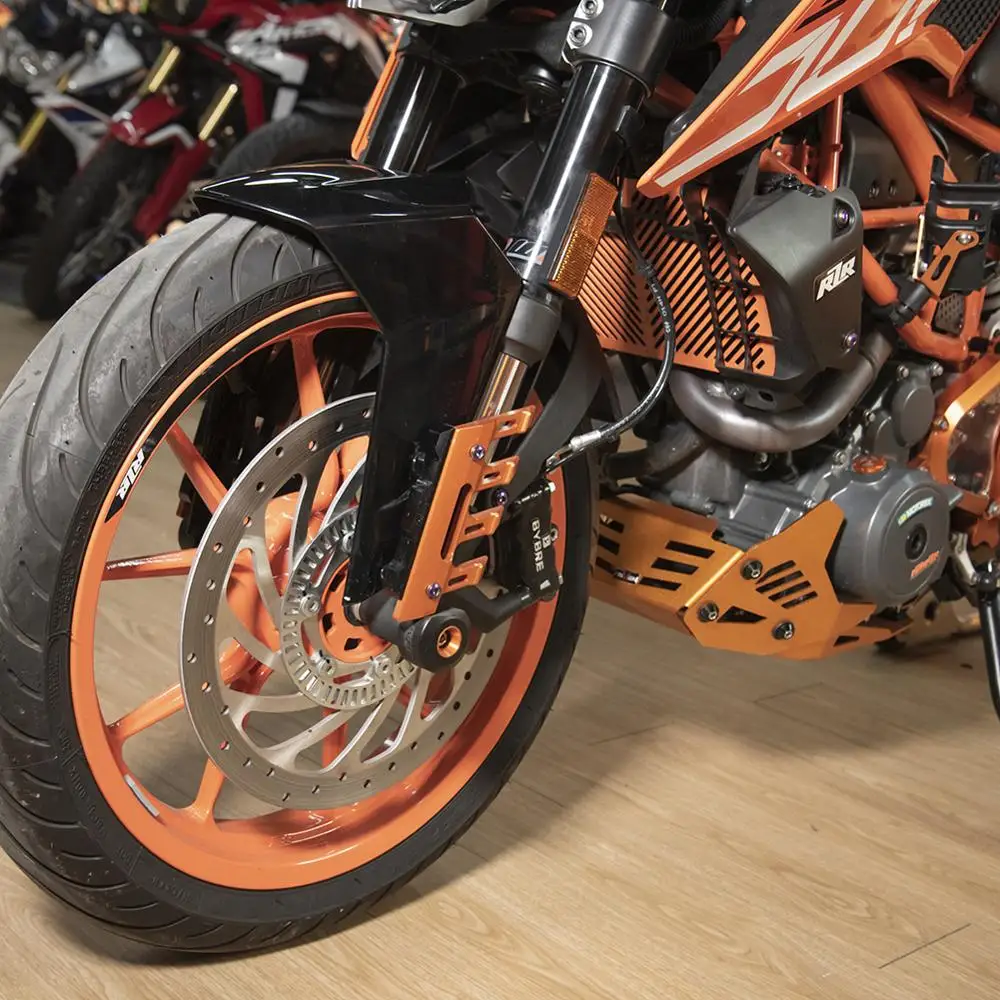 Переднее крыло ползунок защита колеса боковая крышка для Yamaha MT09 Duke 390 Honda BMW R Nine T