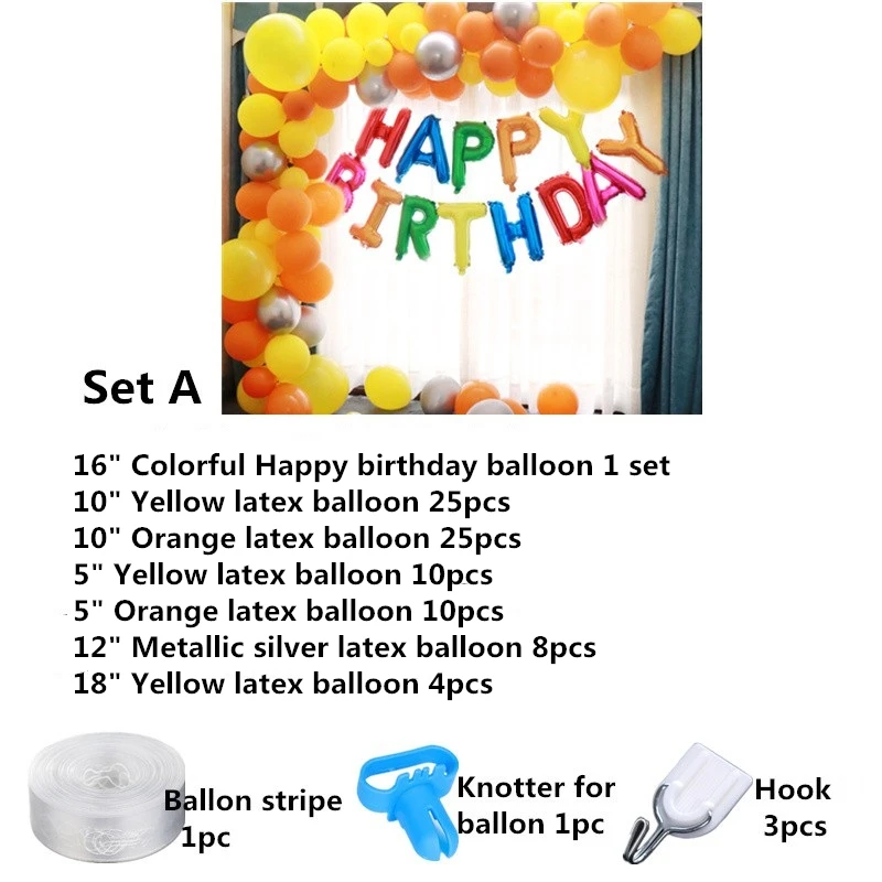 Строительный День рождения воздушный шар гирлянда самосвал декорации