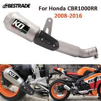for honda cbr1000rr 2008 2016 motorcycle exhaust system tail pipe 48mm mid connect link muffler escape stainless steel pipe