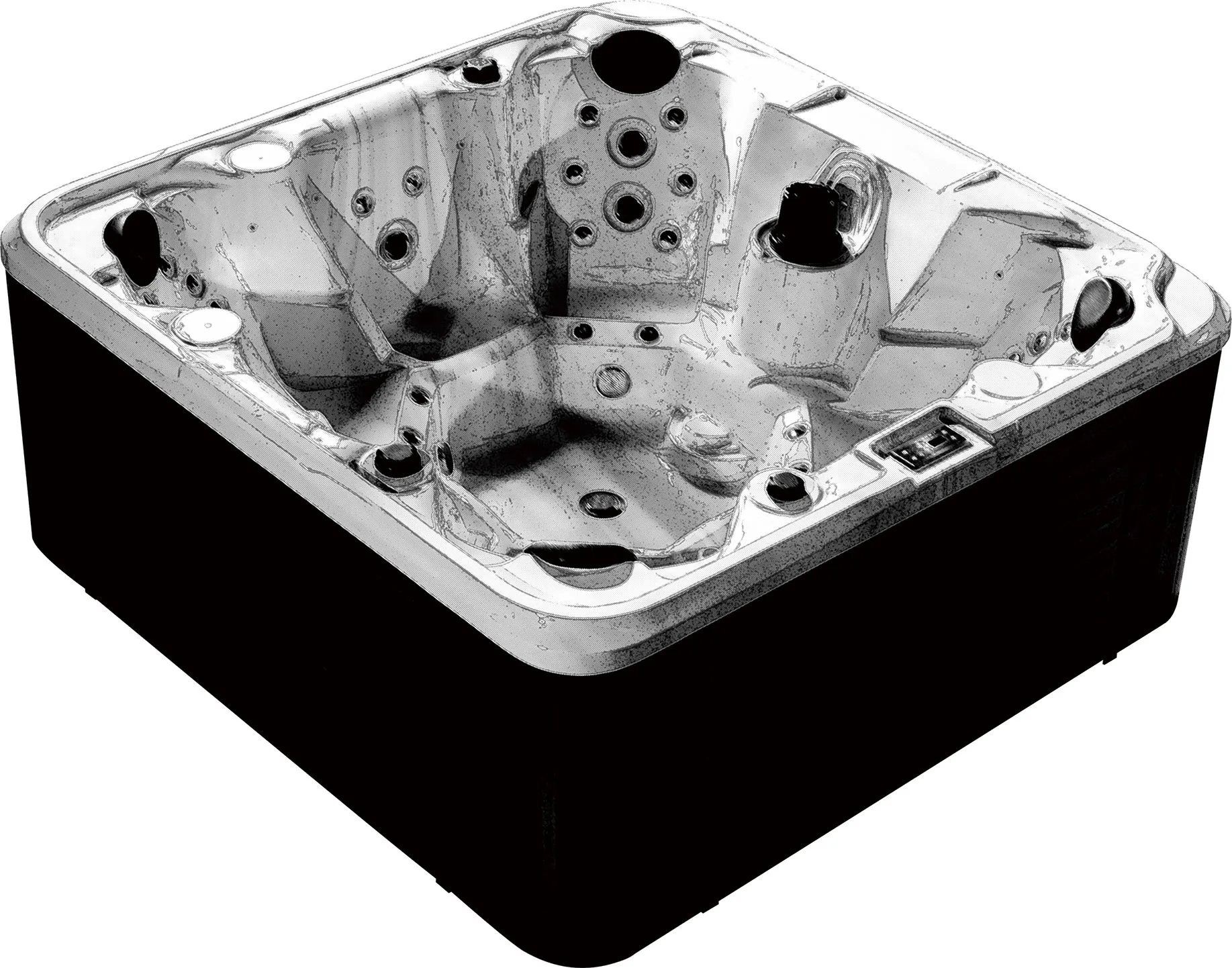 Модный дизайн спа-массаж гидромассажная Ванна с системой Balboa для семьи BG-8878 |