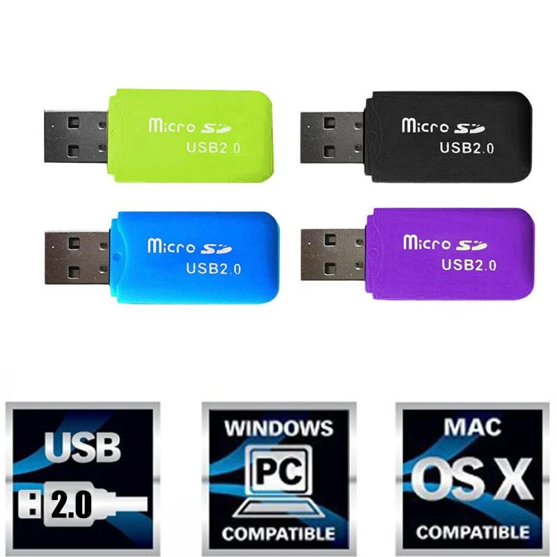 Горячая распродажа! Micro sim sd кард ридер usb 2 0 ГОРЯЧАЯ распродажа TF флэш памяти мини