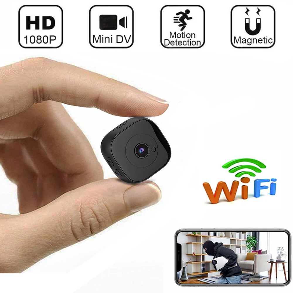 HD 1080p WiFi мини Камера для подводной съемки на глубине до Беспроводной няня с