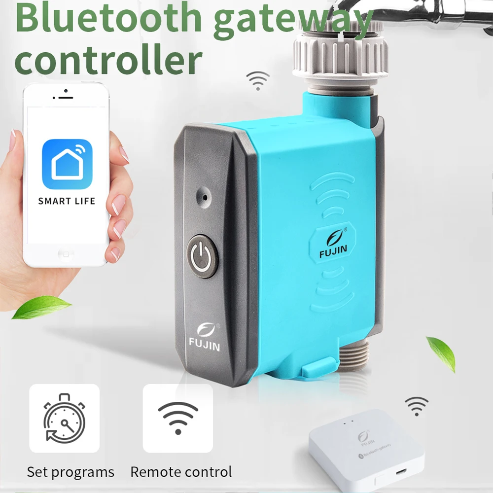 Tuya Drip Watering Timer for Drip Irrigation Wifi automatic Garden Watering Controller Valve BT Temperature Humidity Sensor
