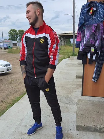 Пума Ferrari костюм чёрный