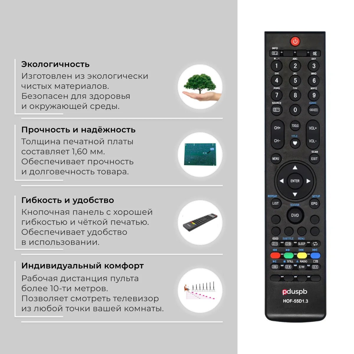 Remote control for Supra / Rolsen CHANGHONG HOF-55D1.3 (STV-LC1995WL) LCD TV STV-LC1955WL STV-LC2255FL STV-LC2455FL STV-LC1935WL STV-LC1995WL