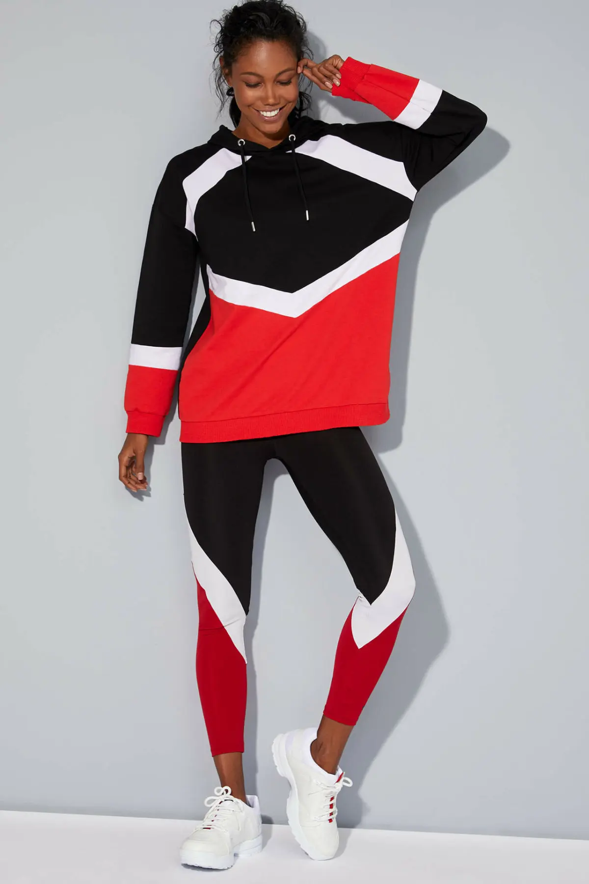 Дефакто женские трикотажные леггинсы смешанные цвета спортивные подходят тело