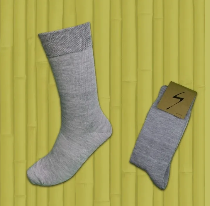 

%100 GREY BAMBOO SOCK BY HERZA